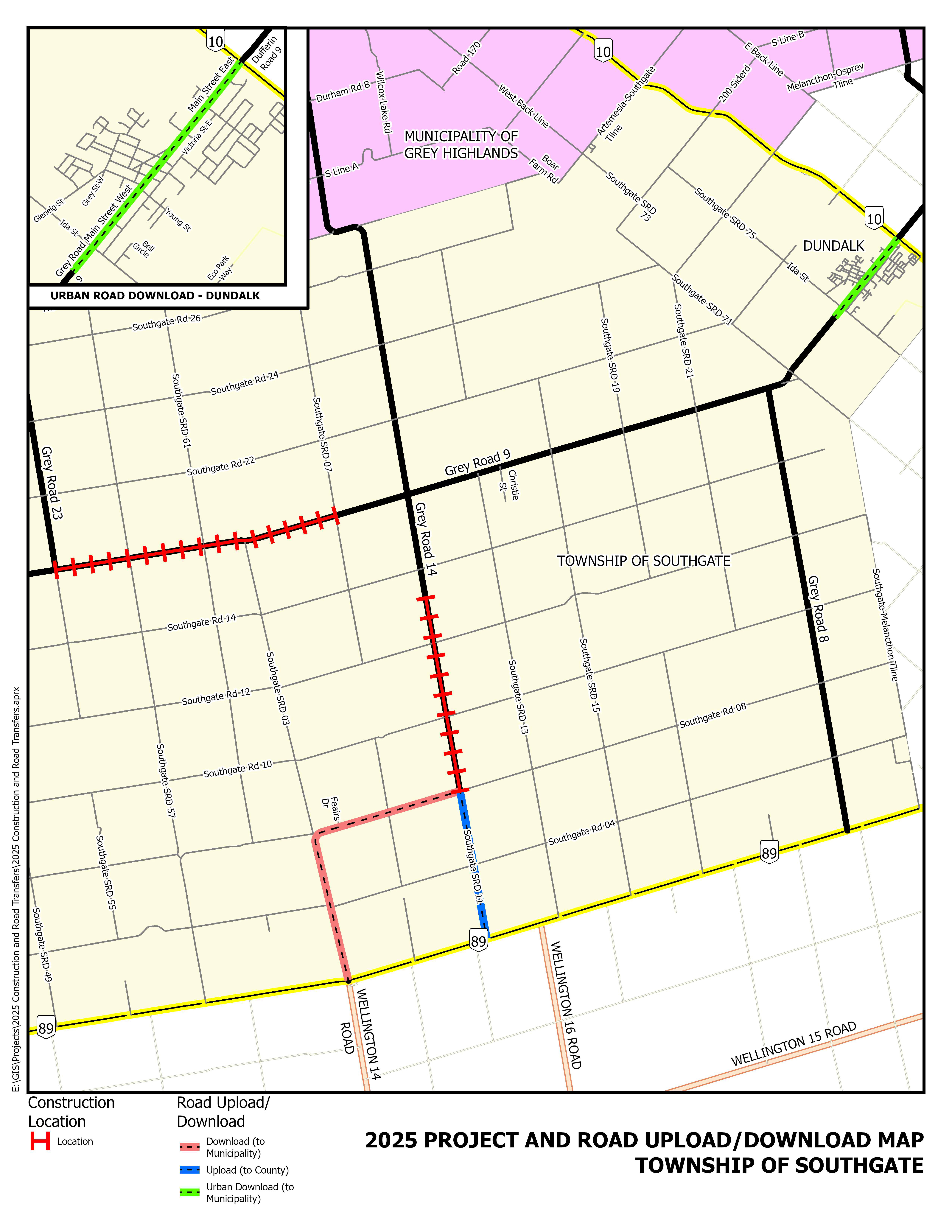 Southgate Construction and Proposed Transfers