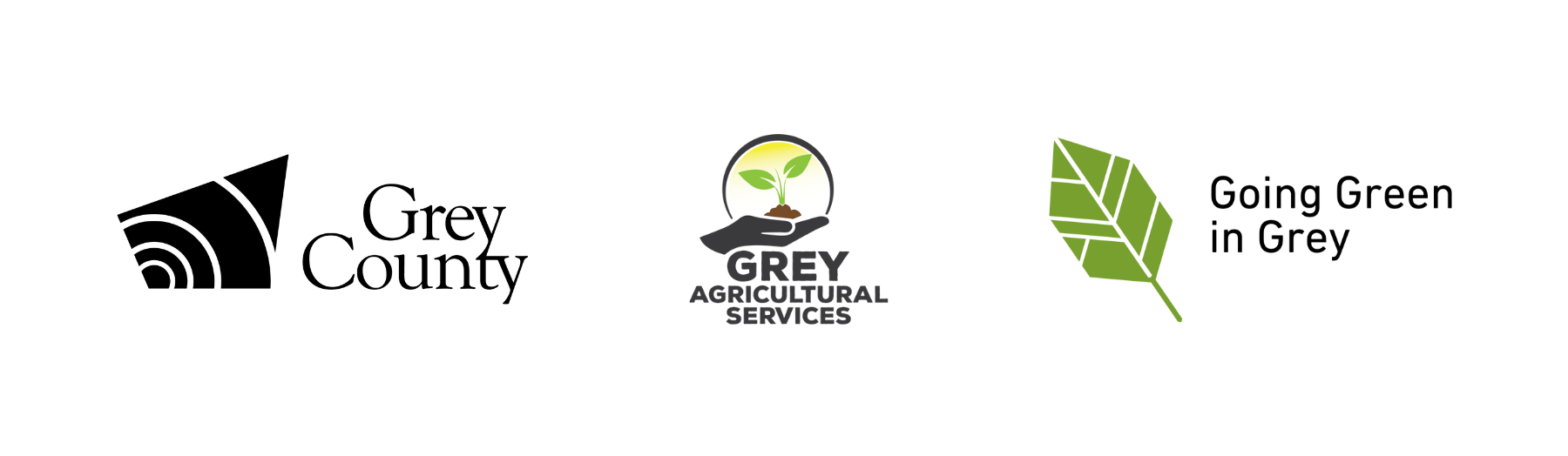 Grey County Grey Agricultural Services and Going Green in Grey Logos