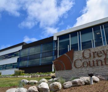 Grey County administration building exterior shot