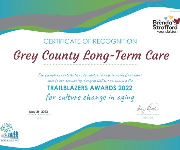 Grey County among top long-term care culture change trailblazers in Canada