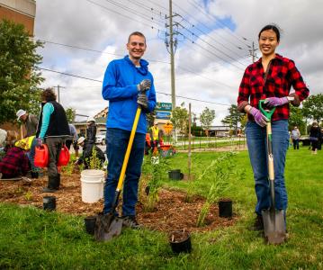 New rain garden planted at County administration office