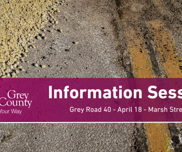 Grey Road 40 Reconstruction - Public Information Session