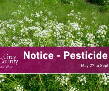 Notice of Pesticide Use - May 27 to September 30
