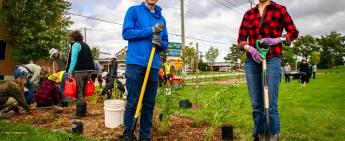 New rain garden planted at County administration office