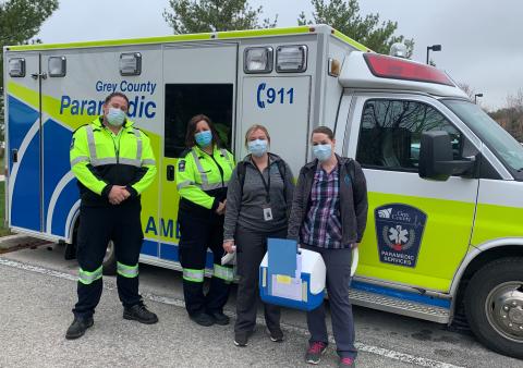 Grey County Paramedics and nurses from Owen Sound Family Health Team