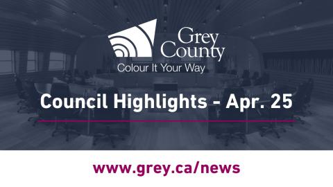 April 25 meeting highlights
