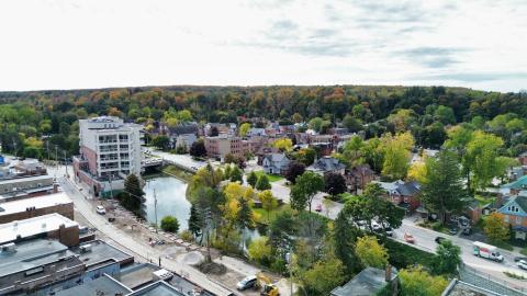aerial image of Owen Sound