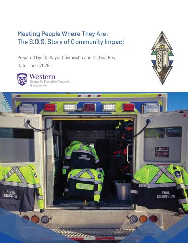 Cover of the new SOS report: Meeting People Where They Are: The S.O.S. Story of Community Impact