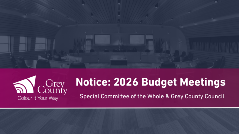 Notice of 2026 Budget Meetings