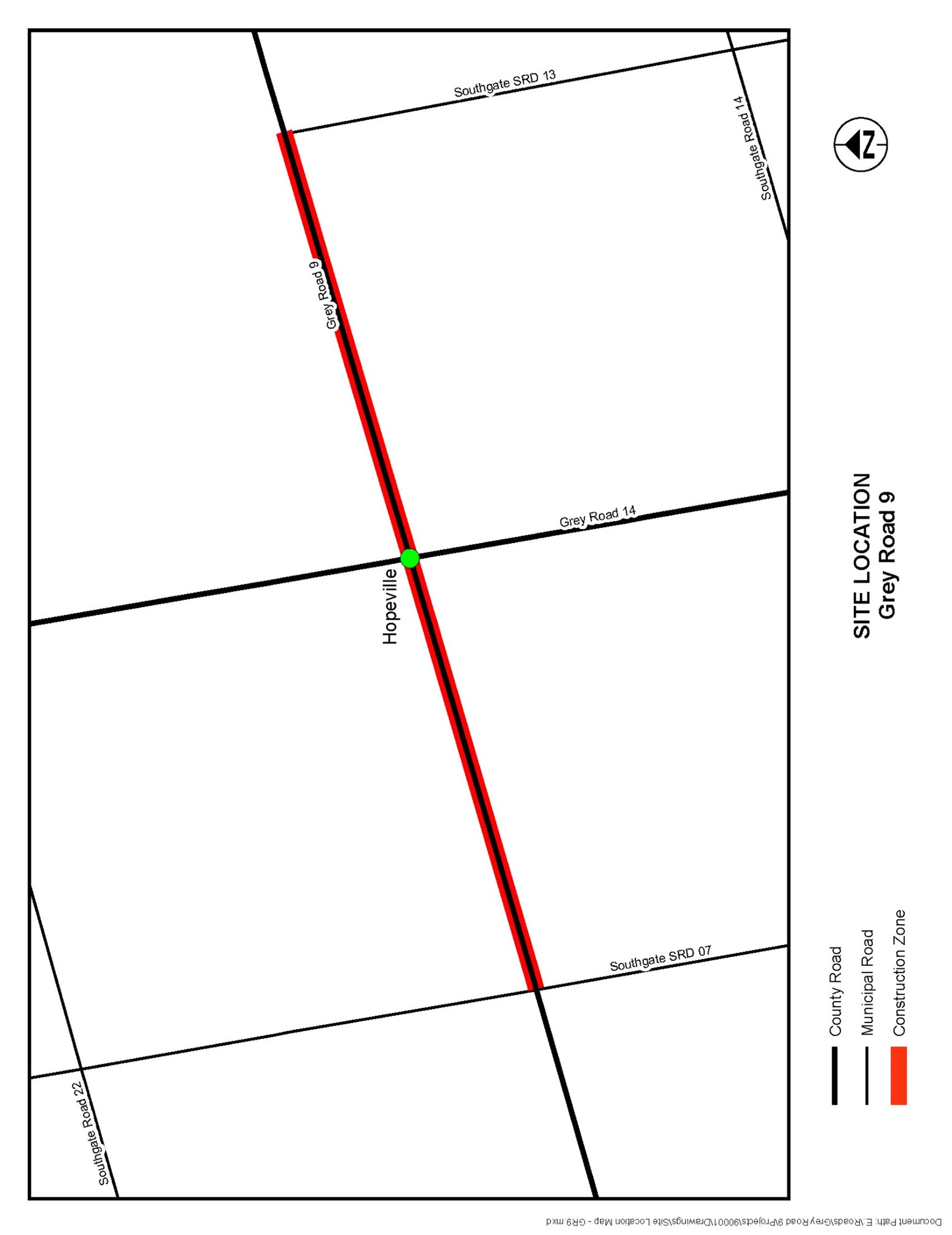 Grey Road 9 & 14 Project map