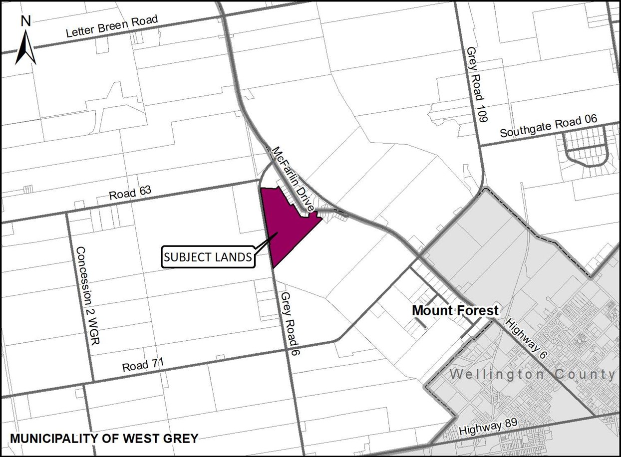 Subject Area for Proposed Development 