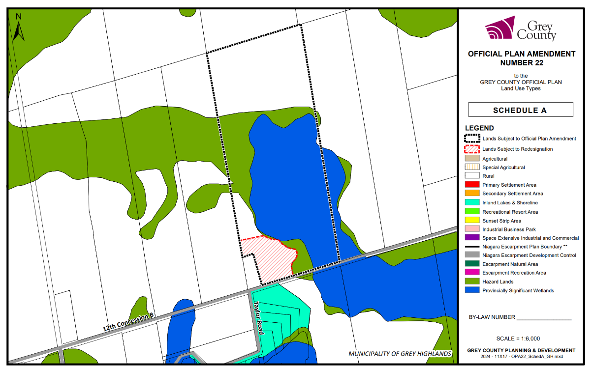 An OPA Schedule showing land use designations of the subject property.