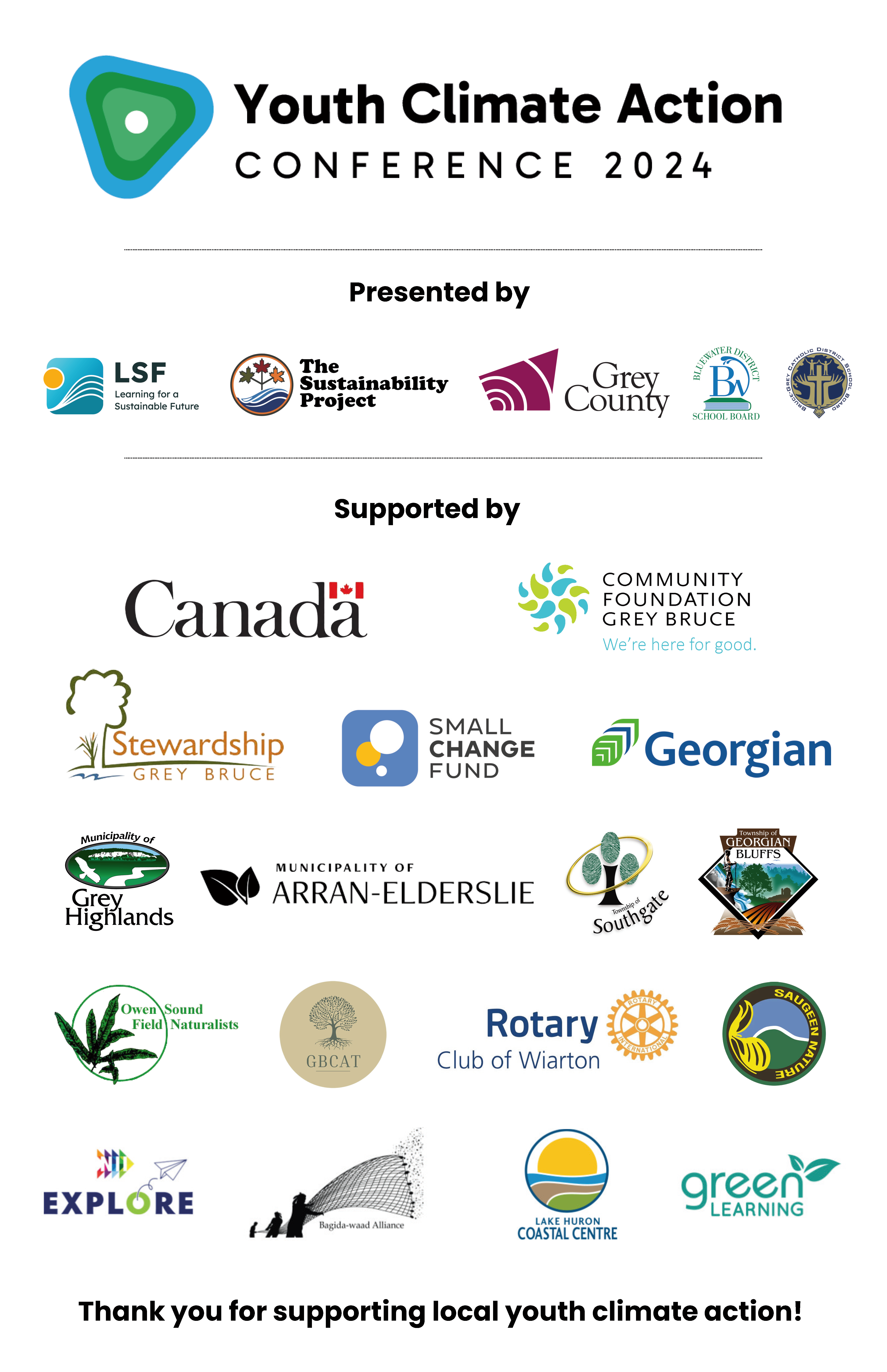 Sponsors - Youth Climate Action Conference 2024