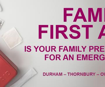 Free Family First Aid sessions coming this spring