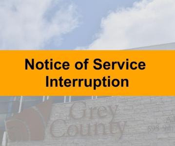 Notice of Service Interruption