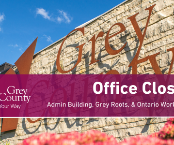 Grey County Administration Building Closing at Noon on September 9