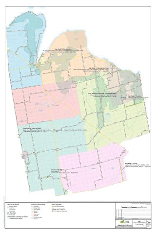 Map showing the location of 2022 construction projects as noted in this new story. 