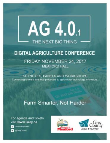 Poster for Ag 4.0 event.