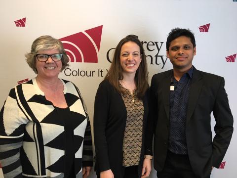 Jane Philips, Courtney Miller and Raj Islam