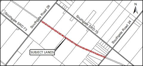 Map of the CP rail trail showing the construction location