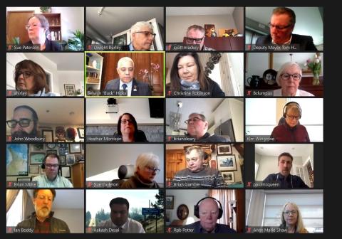 screen capture from council Zoom meeting