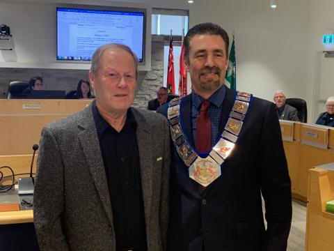 Alternate Councillor Harold Fleet and Warden Paul McQueen