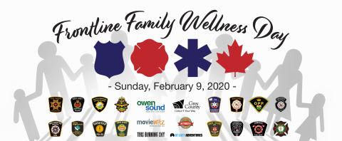 Frontline Family Wellness Day poster with all the partner logos