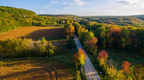 Fall aerial photo