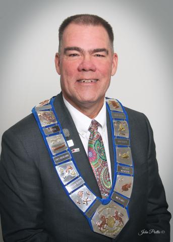 Brian Milne Grey County Warden with Chain of Office