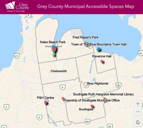 Municipal Accessible Spaces Map