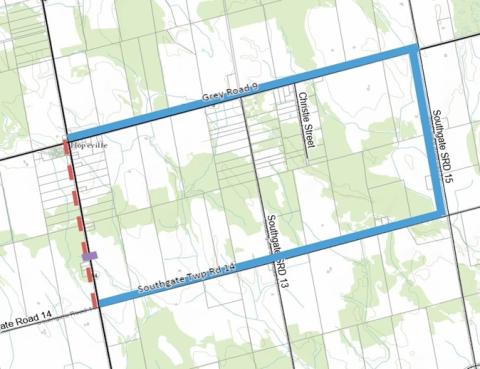 Grey Road 14 Construction Map