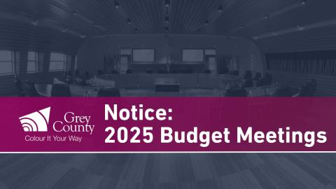 2025 Budget Meetings